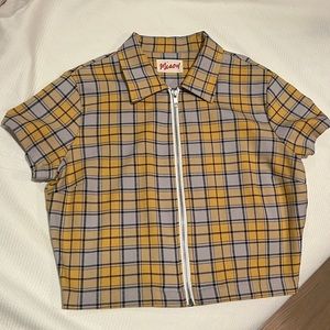 Miaou Raquel Zip Top in yellow